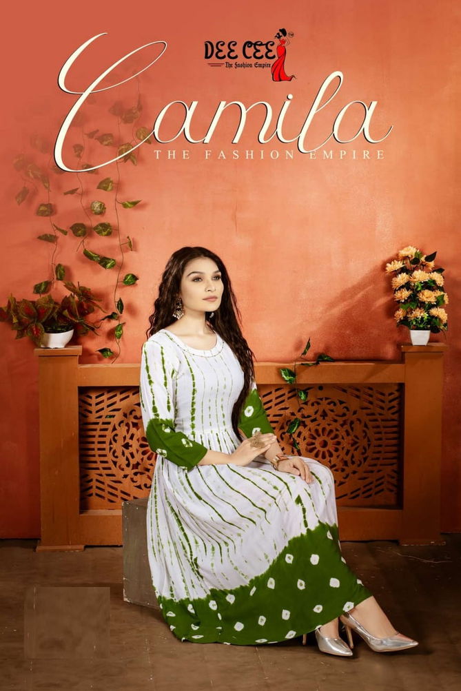 Camila Fancy Printed Wholesale Designer Anarkali Kurtis